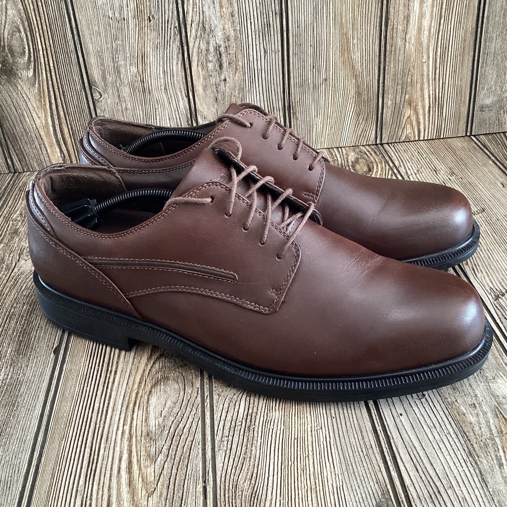 Dunham Men's Jericho Burlington Leather Waterproof Oxford Shoes MCT410SB Size 12